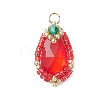 Glass Pendants PALLOY-MZ00961-1