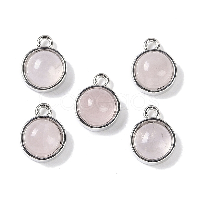 Natural Rose Quartz Pendants G-K372-03P-12-1
