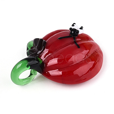 Handmade Lampwork Pendants LAMP-N034-02E-1