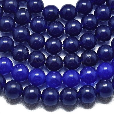 Natural Malaysia Jade Beads Strands G-L645-C01-8mm-18-1