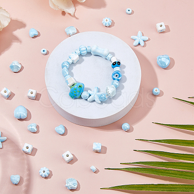 Handmade Porcelain Beads PORC-HS0001-09-1
