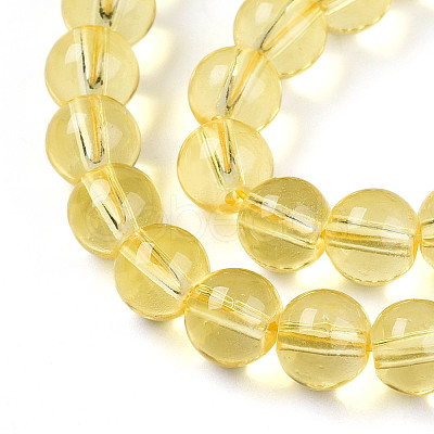 Baking Paint Transparent Glass Beads X1-DGLA-N006-8mm-04-1