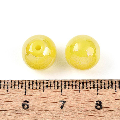 Electroplate Pearlized Glass Pearl Beads EGLA-T021-14C-07-1