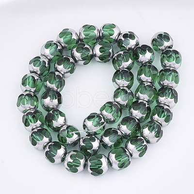 Electroplate Glass Beads Strands EGLA-T019-02E-1