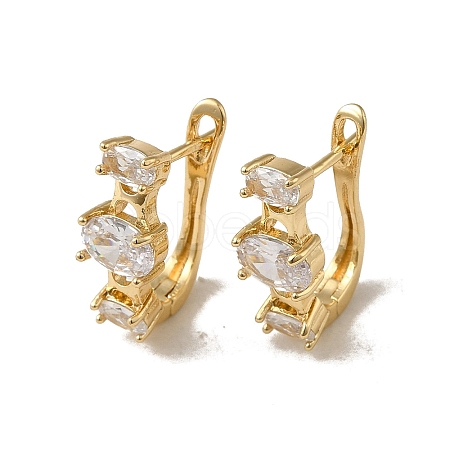 Brass Hoop Earrings EJEW-L271-13KCG-01-1