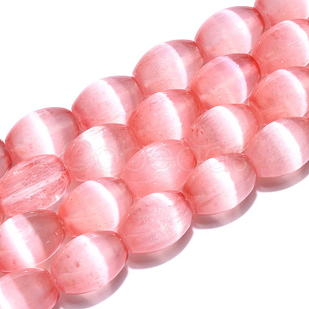 Dyed Natural Selenite Beads Strands G-T138-232H-1