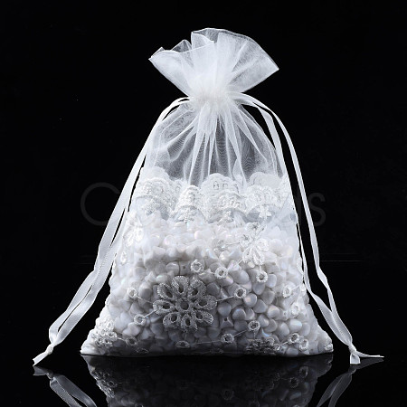 Acrylic Fibres Drawstring Gift Bags OP-Q053-007-1