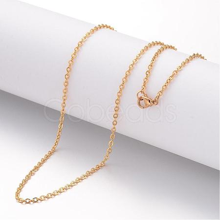 Ion Plating(IP) 304 Stainless Steel Necklace MAK-K004-07G-1