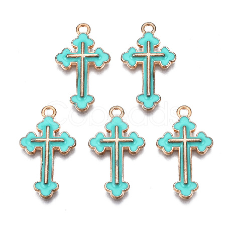 Alloy Enamel Pendants ENAM-S121-059F-1