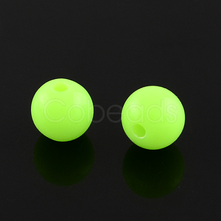 Fluorescent Acrylic Beads MACR-R517-8mm-02-1