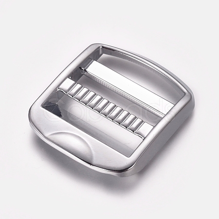 Zinc Alloy Ladder Lock SliderBuckle PALLOY-WH0067-71P-1
