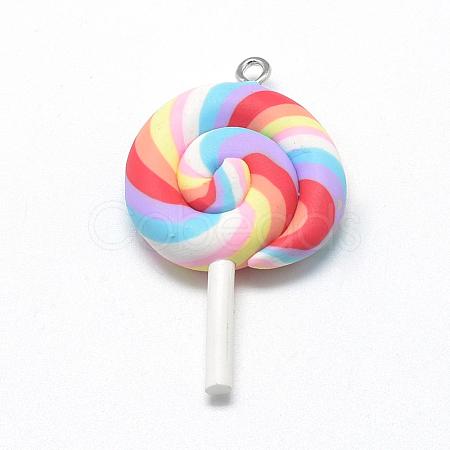 Handmade Polymer Clay Big Pendants CLAY-Q240-007K-1