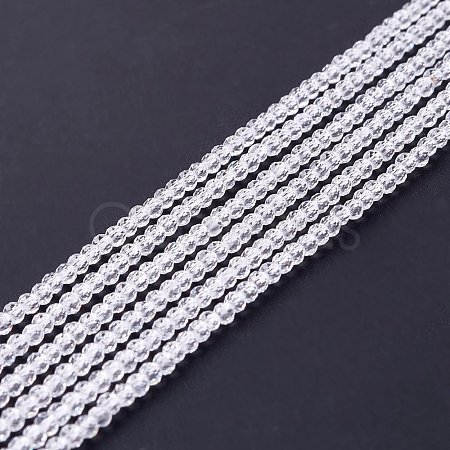 Transparent Glass Beads Strands GLAA-C019-01A-11-1