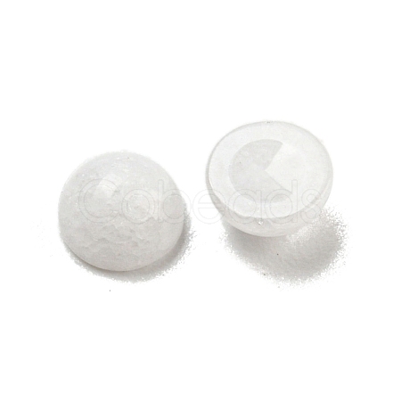 Natural White Jade Cabochons G-H309-03-59-1