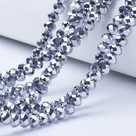 Electroplate Transparent Glass Beads Strands EGLA-A034-T3mm-UA05-1