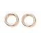 Alloy Spring Gate Rings, O Rings, Light Gold, 6 Gauge, 25x4mm, Inner Diameter: 17mm