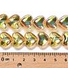 Electroplate Glass Beads Strands EGLA-B008-01A-HP02-4