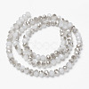 Electroplate Glass Beads Strands EGLA-A034-J10mm-E05-2