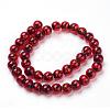 Handmade Silver Foil Lampwork Beads Strands FOIL-L016-C03-2