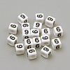 Opaque Acrylic European Beads SACR-S298-2
