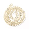 Transparent Baking Paint Glass Beads Strands DGLA-A034-T8mm-D02-2