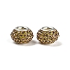 Grade A Rhinestone European Beads CPDL-H001-12x9mm-13-2