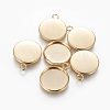 304 Stainless Steel Pendant Cabochon Settings STAS-E471-02E-G-2