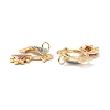 Brass Micro Pave Colorful Cubic Zirconia Pendants ZIRC-Z019-38G-NR-3