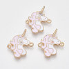 Light Gold Tone Alloy Links connectors PALLOY-T072-002LG-1