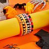 Handmade Polymer Clay Heishi Beads Stretch Bracelets Sets BJEW-JB05902-10-9