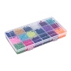 18 Colors Transparent Glass Beads FGLA-X0001-04A-4mm-4