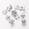 Brass Clip-on Earring Settings KK-H168-N-NF-1