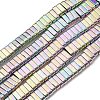 Electroplated Non-magnetic Synthetic Hematite Beads Strands G-C106-B02-04A-1