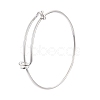 10Pcs 5 Color Adjustable Brass Expandable Bangle Making BJEW-LS0001-02-4