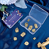 12Pcs 6 Styles Rack Plating Brass Pendants KK-SC0007-64-7