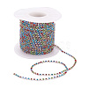 Brass Rhinestone Strass Chains CHC-R125-S6-15S-6