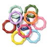 10Pcs Spray Painted Alloy Spring Gate Rings FIND-YW0001-61-3