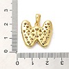 Brass Micro Pave Cubic Zirconia Pendants KK-E061-03G-23-3
