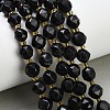 Natural Black Tourmaline Beads Strands GG-CBA3921-B11-8mm-1