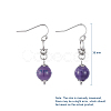Natural Gemstone Dangle Earrings EJEW-JE03934-3