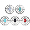 10Pcs 5 Colors Alloy Shank Buttons FIND-GF0009-17-7