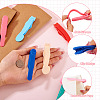 6Pcs 6 Styles Plastic Bookmark Clip AJEW-TA0002-02-5