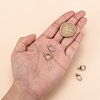 Electroplate Natural Quartz Crystal Charms G-S344-09H-3