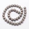 Electroplate Non-magnetic Synthetic Hematite Beads Strands G-R363-10mm-03-2