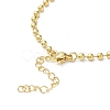 Rack Plating Brass Ball Chain Bracelets for Women BJEW-G676-01A-G-3