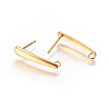 304 Stainless Steel Ear Stud Components STAS-F227-20B-G-2