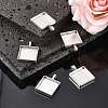Tibetan Style Pendant Cabochon Settings TIBEP-A123359-AS-FF-5