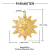 304 Stainless Steel Pendants STAS-OY016-28G-2