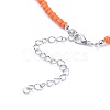 Glass Seed Beaded Necklaces NJEW-JN02691-4