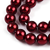 Baking Paint Pearlized Glass Pearl Bead Strands HY-N002-4mm-A13-4